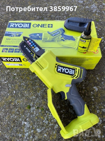 Продавам чисто нов ВЕРИЖЕН ТРИОН RYOBI ONE+ – Модел RY18PSX10A-0, снимка 4 - Други инструменти - 52684806