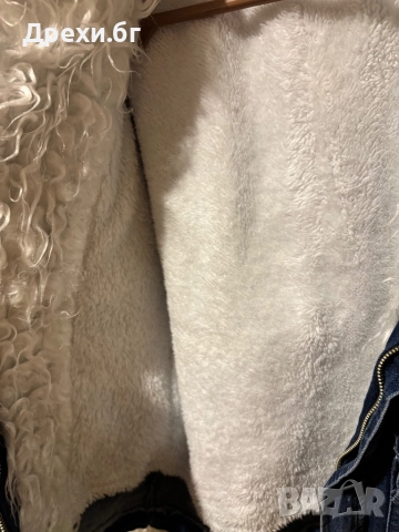 Дънкеново топло яке, снимка 2 - Якета - 52641968