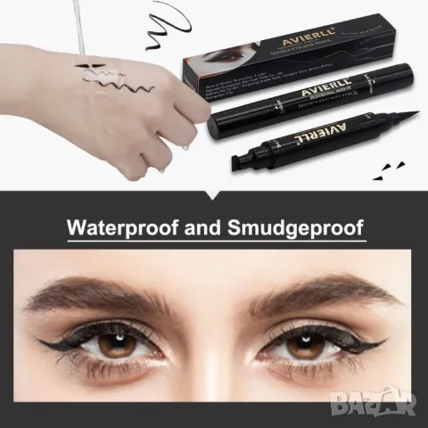 Двойна очна линия-писалка с дълготраен ефект и водоустойчивост, снимка 4 - Други - 50379822