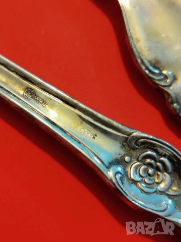 Посребрени вилици и лъжици "Сребърна роза", МНЦ, мелхиор, СССР, снимка 9 - Прибори за хранене, готвене и сервиране - 53424212