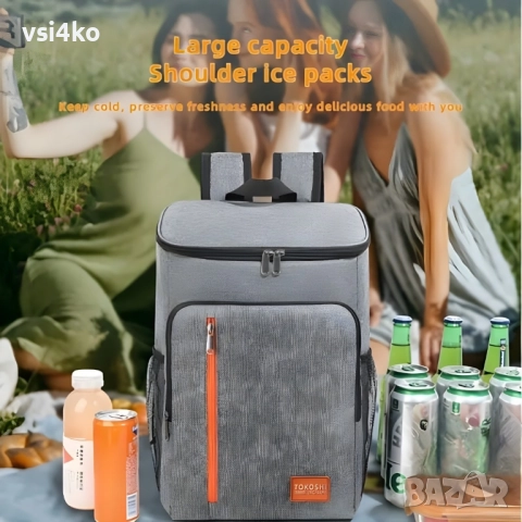 Изотермична раница с голям капацитет – термоизолирана, снимка 5 - Раници - 51546531