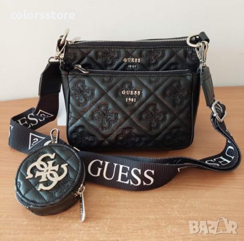 Черна чанта Guess код SG106, снимка 5 - Чанти - 38536088