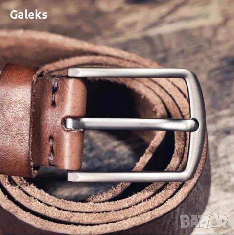 Луксозен, Мъжки, Спортен кожен колан S.WORKER* с кутия /Върхова телешка кожа!, снимка 9 - Колани - 50561964