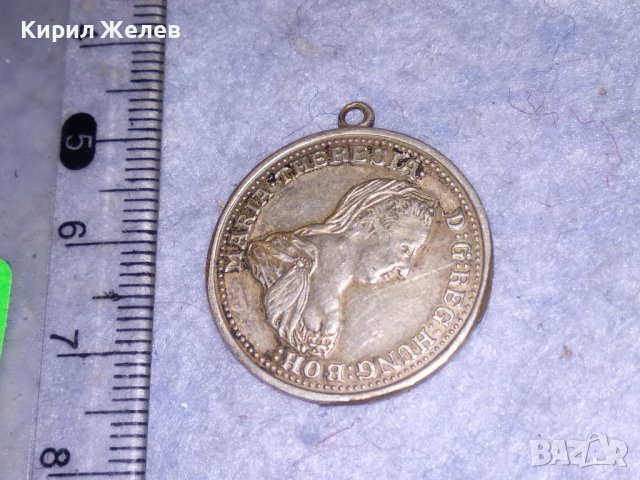 СТАР ДВУСТРАНЕН ПОСРЕБРЕН БРОНЗОВ МЕДАЛЬОН Тип МОНЕТА ТАЛЕР на МАРИЯ ТЕРЕЗИЯ АВСТРИЯ 31194