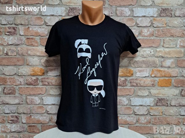 Нова мъжка тениска с дигитален печат Karl Lagerfeld, снимка 5 - Тениски - 42649228