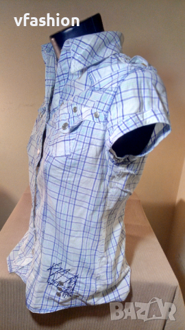 ДАМСКА КАРИРАНА РИЗА CLOCKHOUSE, снимка 5 - Ризи - 36275329