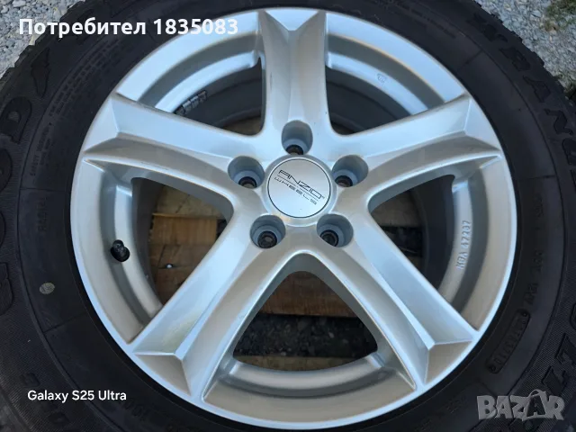 Лети джанти 16ки 5х115 Anzio + гуми 215/70/16 GoodYear, снимка 4 - Гуми и джанти - 55878458