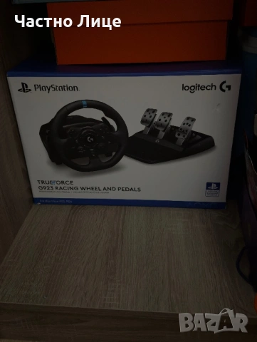 Logitech G923 + shifter, снимка 4 - Джойстици и геймпадове - 53802962