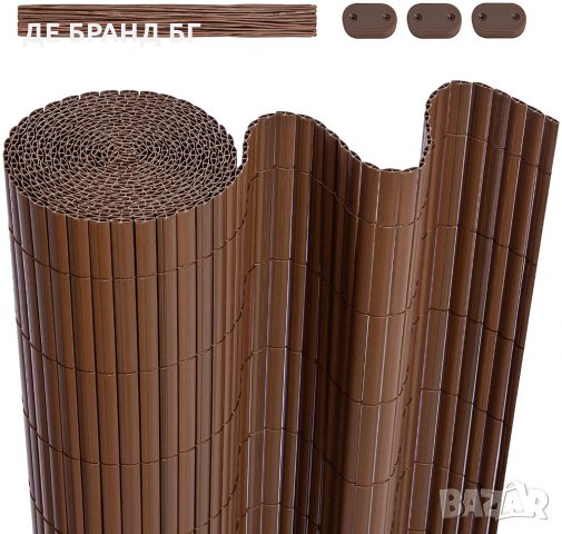 ПВЦ ограда тип „бамбук“ 90х400см BR094LB02, снимка 7 - Огради и мрежи - 35874208