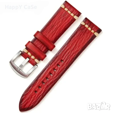 RUMPLE Кожена каишка за Huawei Watch/Samsung/Garmin/Xiaomi/Apple/Amazfit, снимка 9 - Каишки за часовници - 51018268