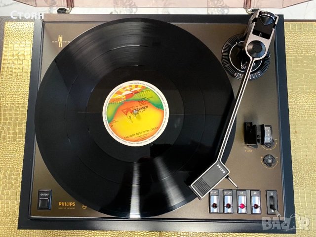 Vintage грамофон Philips, снимка 4 - Грамофони - 53034222