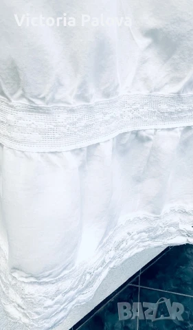 Бял топ за плаж ANGELA DAVIS, снимка 7 - Корсети, бюстиета, топове - 51026767