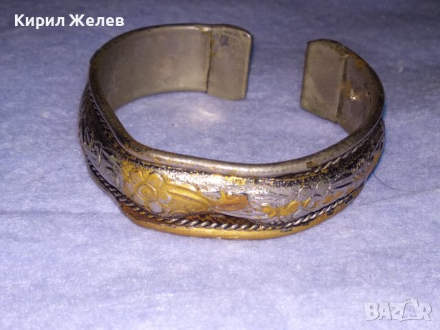 СТАРИННА ПОСРЕБРЕНА ТРАДИЦИОННО РЕТРО ОРНАМЕНТИРАНА РЕГУЛИРУЕМА ГРИВНА РЪЧНА ИЗРАБОТКА 10942, снимка 8 - Антикварни и старинни предмети - 41191931