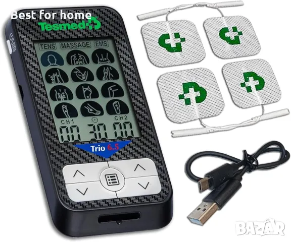 Уред за облекчаване на болка и мускулна стимулация TESMED Trio 6.5 TENS/ EMS