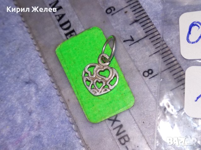 СЪРЦЕВИДНО СРЕБЪРНО РОМАНТИЧНО АЖУРНО АРТ МЕДАЛЬОНЧЕ СРЕБРО 925 ФЕШЪН ПЕНДАНТ 38286, снимка 8 - Колиета, медальони, синджири - 40938964