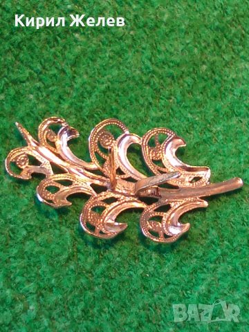 ПОСРЕБРЕНО ФЛОРАЛНО НЕЖНО УКРАШЕНИЕ ТИП ВЕНЗЕЛ ПЕТЛИК БРОШКА от БЛАГОРОДНА СТОМАНА 28800, снимка 4 - Други - 37277403