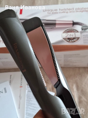 Преса за къдрене и изправяне на коса Remington S6606 Curl and Straight Confidence, снимка 4 - Преси за коса - 53428797
