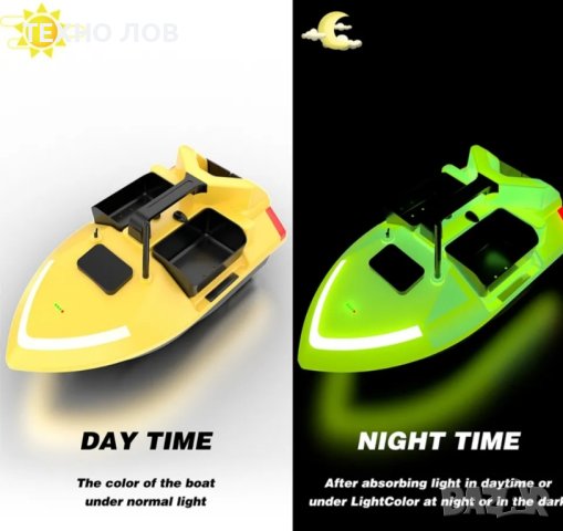 Лодка за захранка V020 GPS-40 точки най-новия модел фосфорна-неон! Батерия 12 000mAh

, снимка 3 - Стръв и захранки - 42009928