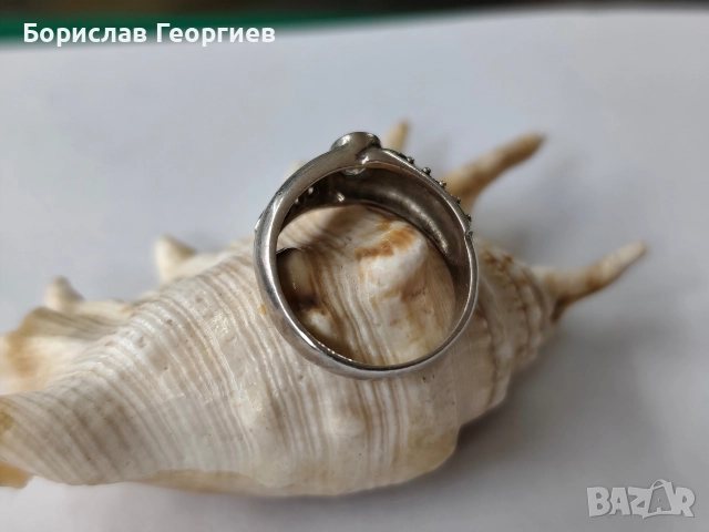 Сребърен пръстен , снимка 4 - Пръстени - 52986253