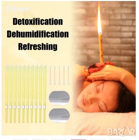 Ароматни восъчни свещи за уши за ефективно премахване на ушната кал 10 бр., снимка 4 - Други - 52896193