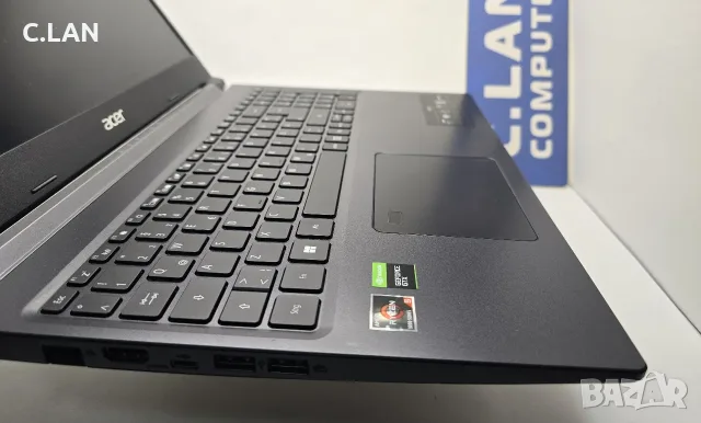 Acer Aspire 7 A715-41G Ryzen 5 3550H/16GB/512SSD/GTX 1650-4GB/FHD/Подсветка, снимка 7 - Лаптопи за дома - 55909349
