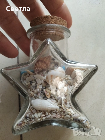 Декоративна бутилка , снимка 3 - Декорация за дома - 53463477