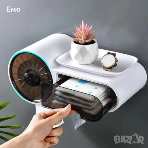 органайзер с поставка за тоалетна хартия и диспенсър с аксесоари TV1155, снимка 4 - Други стоки за дома - 47827886