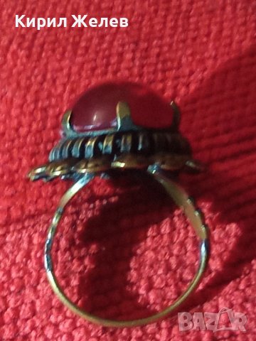 СТАРИНЕН БРОНЗОВ ФЛОРАЛЕН ПРЪСТЕН МНОГО КРАСИВА РЪЧНА МАЙСТОРСКА ИЗРАБОТКА 19854, снимка 17 - Антикварни и старинни предмети - 33050301