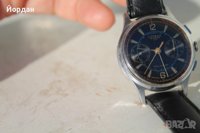 Мъжки ръчен часовник ''Полет Стрела СССР'' хронограф /cal. 3017/, снимка 8 - Мъжки - 52367214