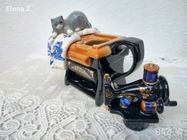 Рядък чайник шевна машина Cardew Blue, снимка 11 - Антикварни и старинни предмети - 56137703