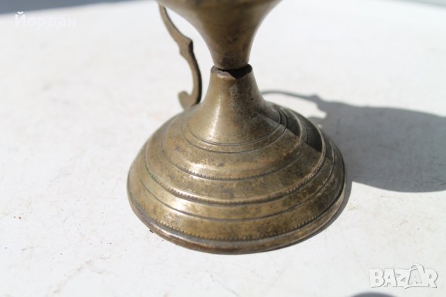 Старо бронзово кандило, снимка 4 - Антикварни и старинни предмети - 41065939