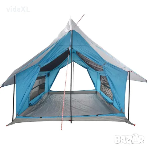 vidaXL Къмпинг палатка за 5 души, синя, водоустойчива, снимка 6 - Палатки - 56147430