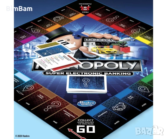 Настолна игра MONOPOLY СУПЕР ЕЛЕКТРОННО БАНКИРАНЕ, снимка 3 - Образователни игри - 52597727
