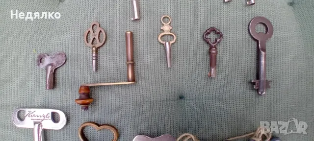 24бр стари немски ключета за джобни часовници, снимка 4 - Антикварни и старинни предмети - 48104942