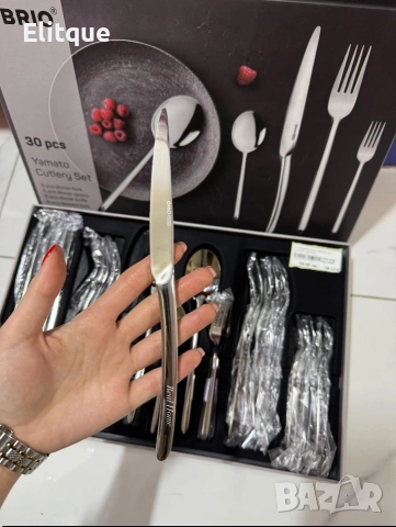 Комплект прибори за хранене BRIO, 30 части, снимка 5 - Прибори за хранене, готвене и сервиране - 53097630