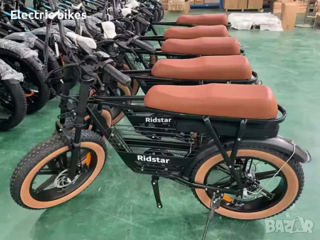 Електрически велосипед Ridstar CR20 – 1000W, 48V, 20" Fat гуми, 15Ah, снимка 5 - Велосипеди - 49914612