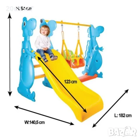 детски кът люлка с пързалка, снимка 10 - Играчки за стая - 50012599