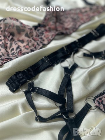 Дамски комплект бельо с жартиер , снимка 2 - Бельо - 40292119
