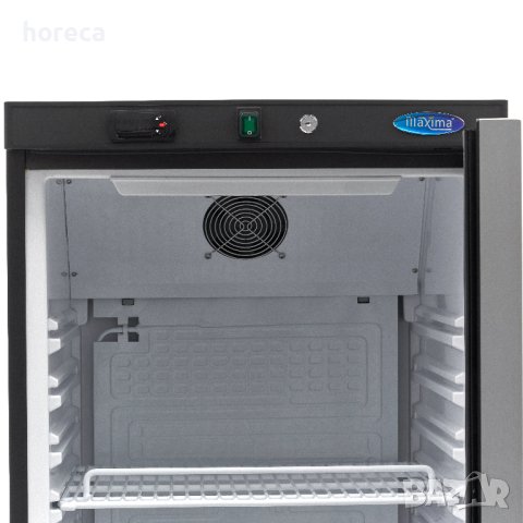 Хладилник 600л - четири регулируеми рафта и стъклена врата /Черен/, снимка 3 - Витрини - 44371894