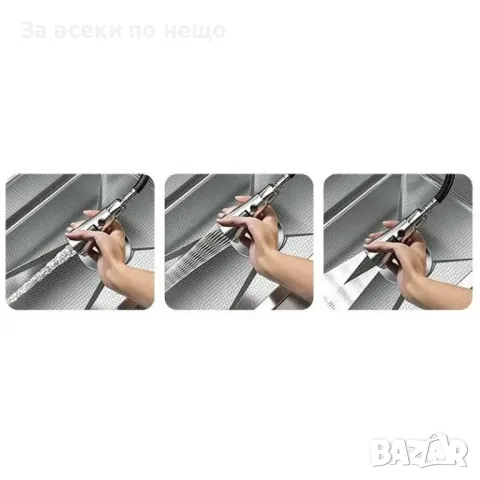 Модерна многофункционална кухненска мивка с LED цифров дисплей и водопаден смесител, снимка 5 - Мивки - 50295227