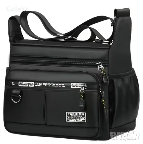 Мъжка практична пътна чанта /Удобна от черен оксфордски плат!, снимка 4 - Чанти - 50222758