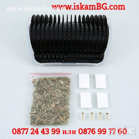 Масажираща четка за котки, ъглова чесало за котки, за ъгли на мебели и стени - КОД 3831, снимка 6 - Други стоки за животни - 39525915