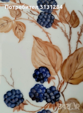 Seiltmann Weiden рьчно рисувана чиния Германия Бавария, снимка 3 - Антикварни и старинни предмети - 52561398