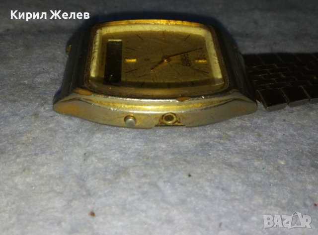 CASIO QUARTZ JAPAN KM с ВЕРИЖКА STAINLESS STEEL T.G.JAPAN ОРИГИНАЛЕН РЯДЪК ЧАСОВНИК КАСИО 26547, снимка 8 - Мъжки - 42137778