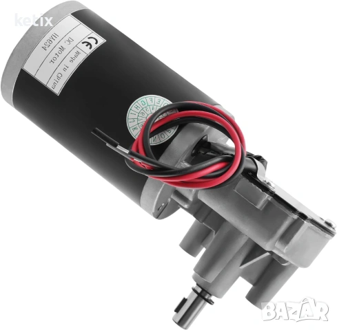 24 V реверсивен червячен мотор, висок въртящ момент 30 Nm, номинална мощност 45 W, снимка 3 - Други машини и части - 53511918