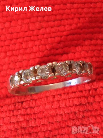 ИЗЯЩЕН СКЪПОЦЕНЕН СРЕБЪРЕН ВИНТИДЖ АРТ ПРЪСТЕН ВИСОКА ПРОБА СРЕБРО с ФАСЕТИРАНИ ЦИРКОНИ 38499, снимка 2 - Пръстени - 41462100