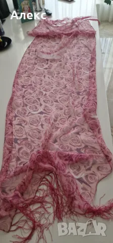 Ефирен шал, естествена коприна– Германия, Нов!, снимка 4 - Шалове - 49323115