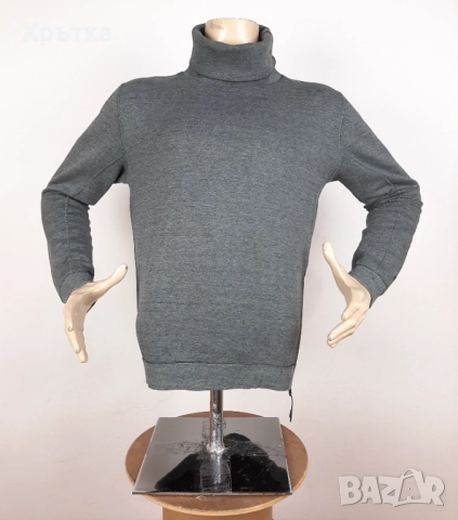 Nike Tech Fleece - Оригинална мъжка блуза с висока яка размер M, снимка 2 - Блузи - 52944182