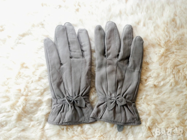 Дамски ръкавици от естествена кожа