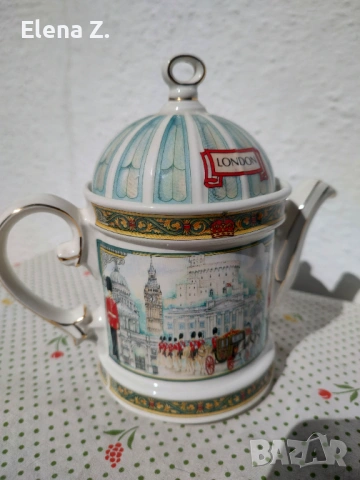 Винтидж чайник Sadler тематика Лондон, снимка 4 - Аксесоари за кухня - 53808188
